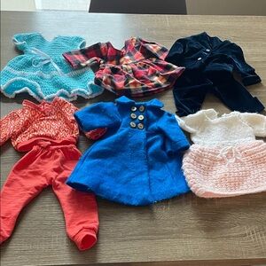 18” tall doll clothes and accessories